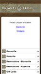 Mobile Screenshot of m.chiantigrill.com